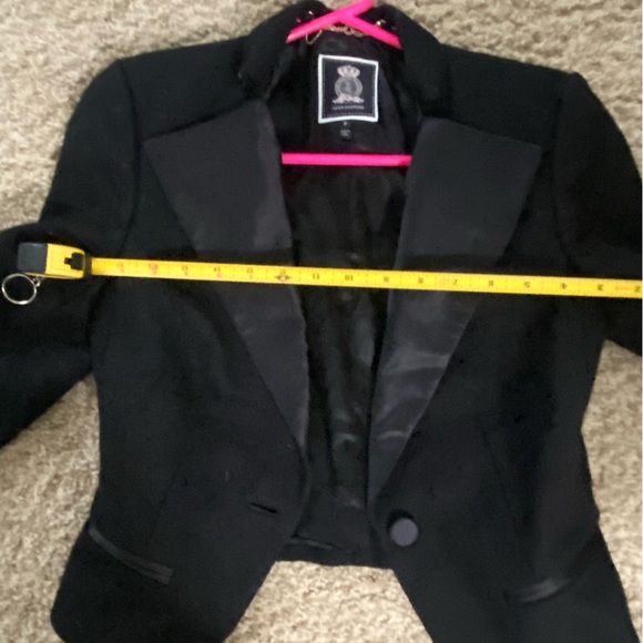JUICY COUTURE CROPPED TUXEDO JACKET - Picture 3 of 7